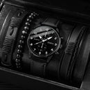 Relógio Masculino Estilo Vintage - Kit com 4 peças